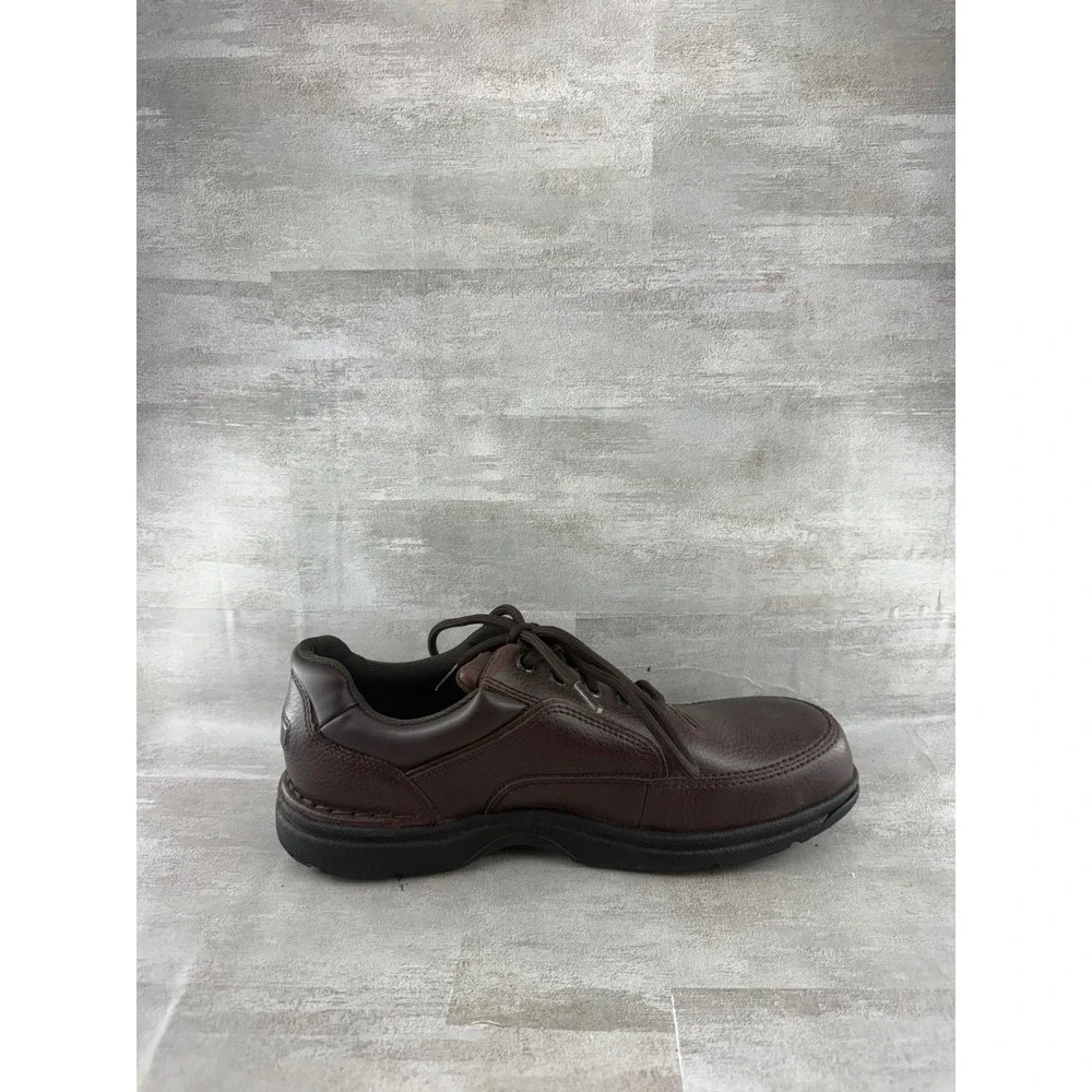 Rockport World Tour Classic Men Dark Brown Leather Walking Shoes K71201 Sz 8W